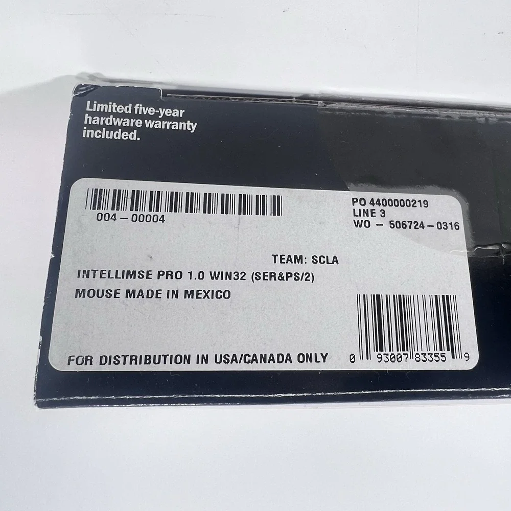 Microsoft IntelliMouse PRO Open Box for Windows 1998